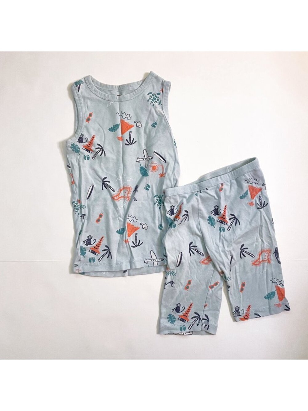 Tea Collection Tropical Print Pajama Set, Size 12